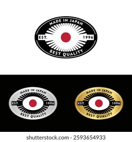 Made in Japan Badge Tag Seal 100% Organic Made with Love