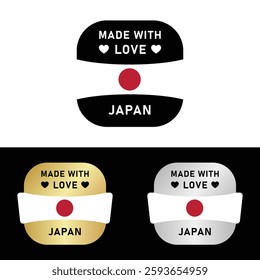 Made in Japan Badge Tag Seal 100% Organic Made with Love