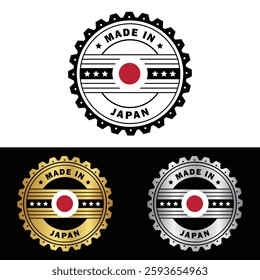 Made in Japan Badge Tag Seal 100% Organic Made with Love