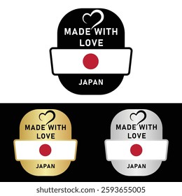 Made in Japan Badge Tag Seal 100% Organic Made with Love