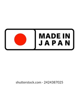 MADE IN JAPAN icon. Vector.