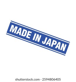 Made in Japan Rubber Stamp Vector Template