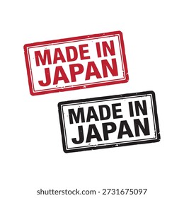 Made in JAPAN Stamp Vector Illustration.