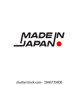 Made in Japan symbol logo design vector template