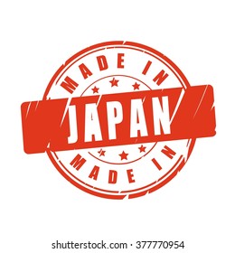 Made in Japan vector illustration stamp