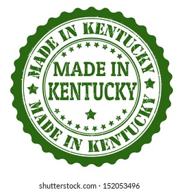 Made in Kentucky grunge rubber stamp, vector illustration