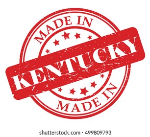 Made in Kentucky vector illustration on white background