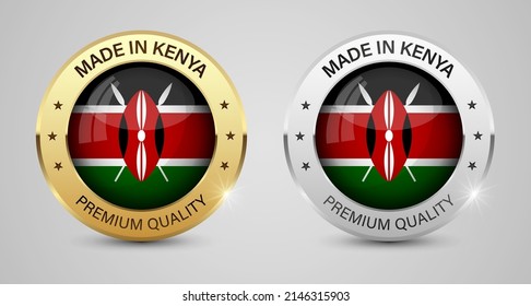 Made in Kenya graphics and labels set. Some elements of impact for the use you want to make of it.