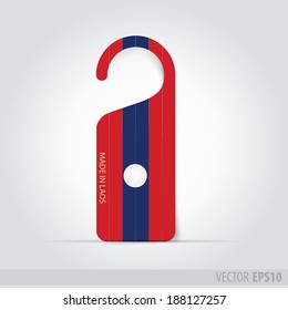 Made in Laos  tag for door
