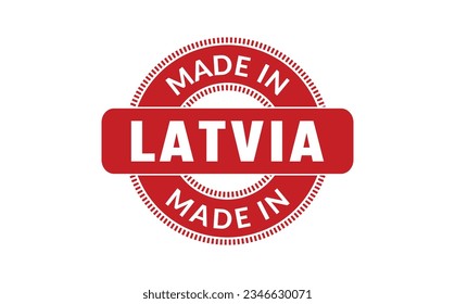 Made In Latvia Rubber Stamp