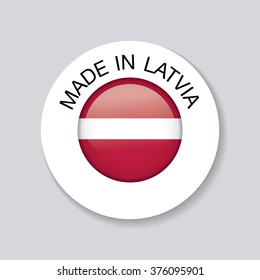 made in latvia. template icon design