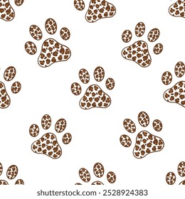 Made of leopard paw print pattern