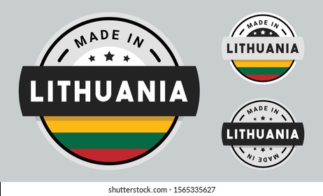 Made in Lithuania collection with Lithuania flag symbol.