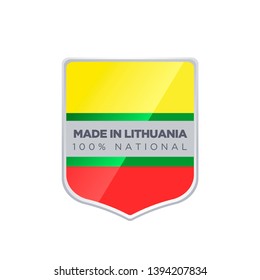 MADE IN LITHUANIA EMBLEM BADGE