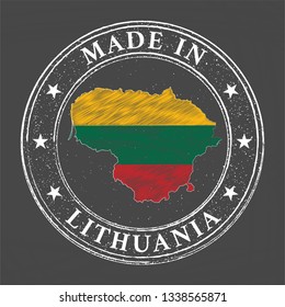 Made in Lithuania stamp vector illustration.