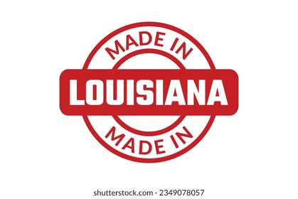 Made In Louisiana Rubber Stamp