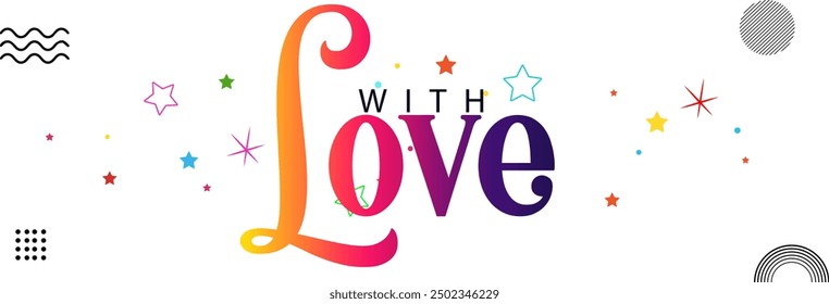 Made with love lettering with heart symbol. Hand drawn black line calligraphy. Ink vector inscription isolated on white background, with love hand lettering inscription