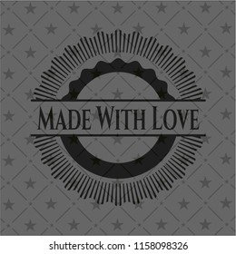 Made With Love retro style black emblem