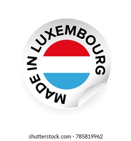 Made in Luxembourg label tag