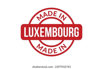 Made In Luxembourg Rubber Stamp