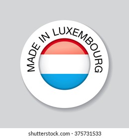 made in luxembourg. template icon design