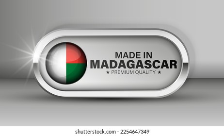 Made in Madagascar graphic and label. Element of impact for the use you want to make of it.