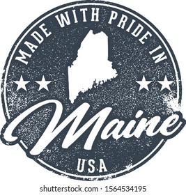 Made in Maine State Packaging Label