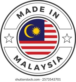 Made in Malaysia Icon Vector Stamp Illustration