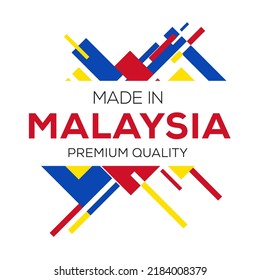Made in Malaysia, vector illustration.