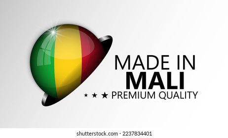 Made in Mali graphic and label. Element of impact for the use you want to make of it.