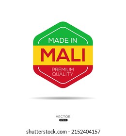Made in Mali, vector illustration.