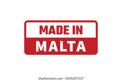 Made In Malta Rubber Stamp