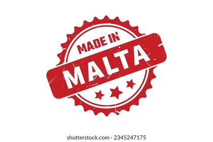 Fabricado En Malta Sello De Caucho