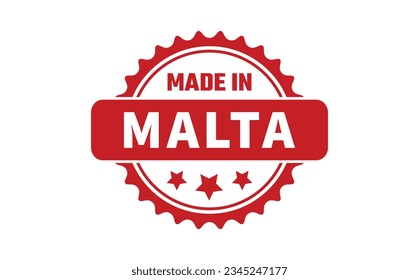 Made In Malta Rubber Stamp