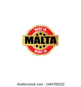 made in malta stamp. product of malta. rubber stamp with text made in malta. product label or sticker. 