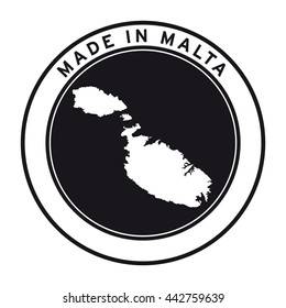 Made in Malta vector logo sticker button