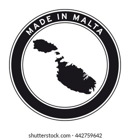 Made in Malta vector logo sticker button