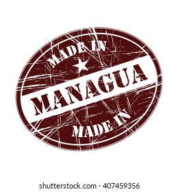 Made in Managua rubber stamp