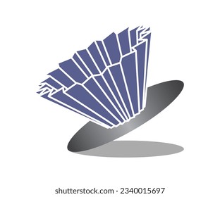 I made manual brew origami dripper vector full color coffee