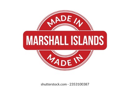 Fabricado En Las Islas Marshall Con Sello De Caucho