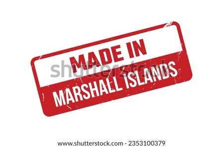 Made In Marshall Islands Rubber Stamp