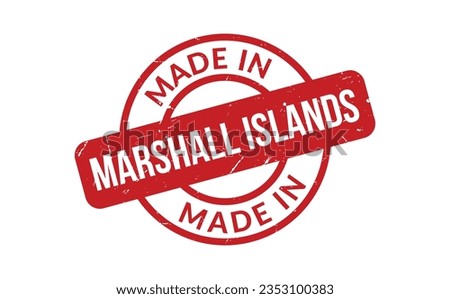 Made In Marshall Islands Rubber Stamp