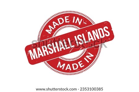 Made In Marshall Islands Rubber Stamp