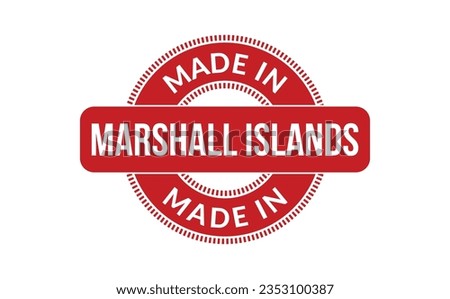Made In Marshall Islands Rubber Stamp