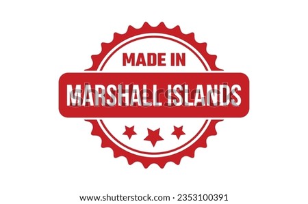 Made In Marshall Islands Rubber Stamp