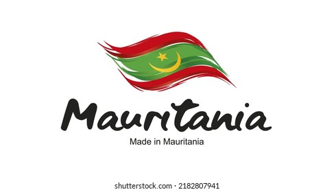 Drapeau de la Mauritanie image Royalty Free Stock SVG Vector
