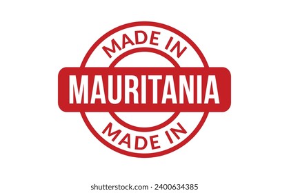 Made In Mauritania Rubber Stamp