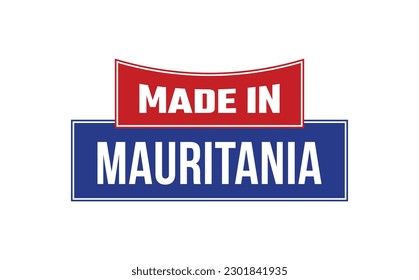 Made In Mauritania Seal Vector