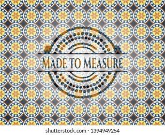 Made to Measure arabesque emblem. arabic decoration.
