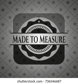 Made to Measure black emblem. Vintage.